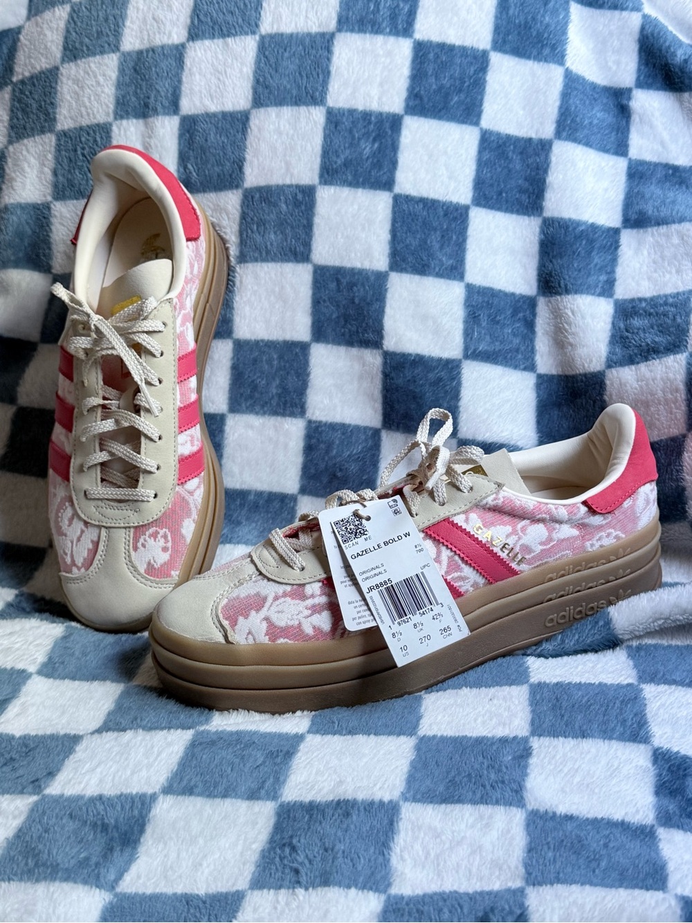 adidas Gazelle Bold x Liberty London Women’s 10 Floral Pink JR8885 NWT